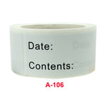 Etichetta adesiva con data per marcatura di alimenti per cucina domestica in rotolo da 10 pezzi, 1 x 3 inch