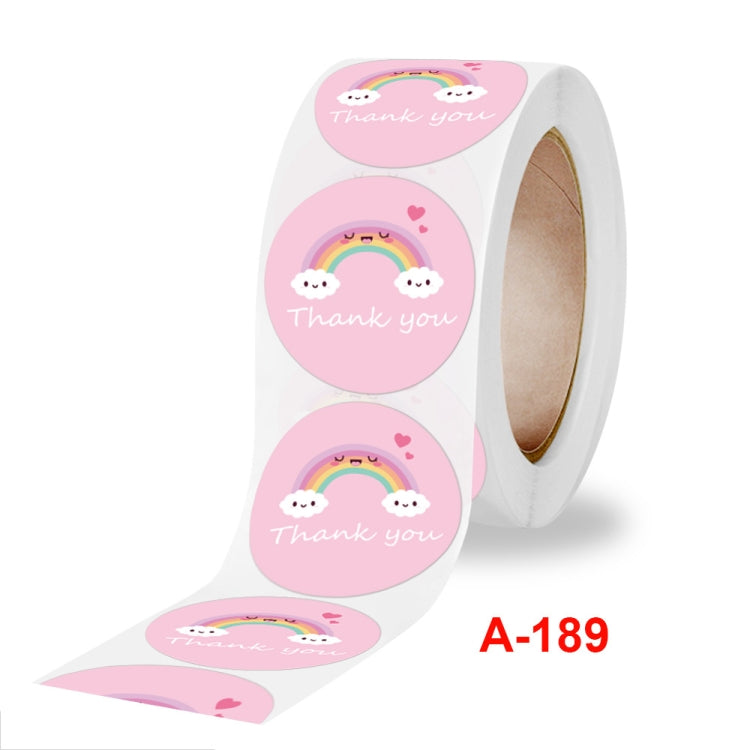 Etichetta di ringraziamento nuvola adesiva in rotolo da 10 pezzi, A-189 Sticker