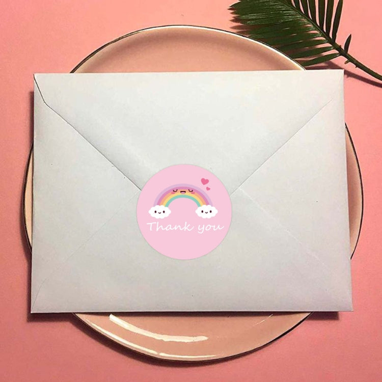 Etichetta di ringraziamento nuvola adesiva in rotolo da 10 pezzi, A-189 Sticker