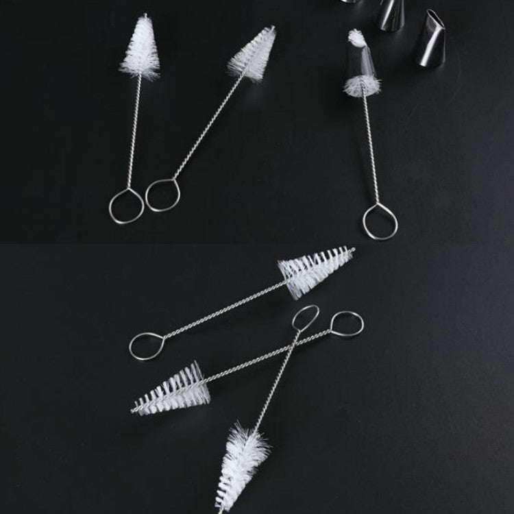 Spazzola in nylon per pulizia ugelli decorativi da 20 pezzi, Nozzle Cleaning Brush