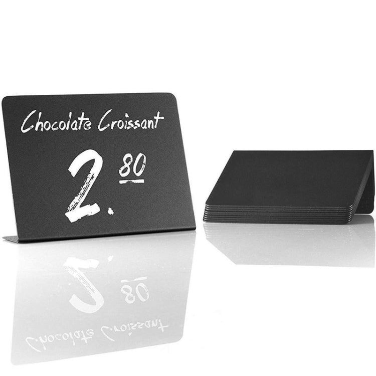 Lavagna piccola in vetro organico acrilico da 10 pezzi, display da tavolo per feste di matrimonio, decorazione da tavolo per la casa, da appoggio, piccola lavagna, Desktop Blackboard