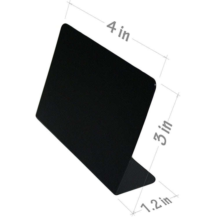 Lavagna piccola in vetro organico acrilico da 10 pezzi, display da tavolo per feste di matrimonio, decorazione da tavolo per la casa, da appoggio, piccola lavagna, Desktop Blackboard