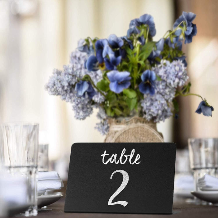 Lavagna piccola in vetro organico acrilico da 10 pezzi, display da tavolo per feste di matrimonio, decorazione da tavolo per la casa, da appoggio, piccola lavagna, Desktop Blackboard