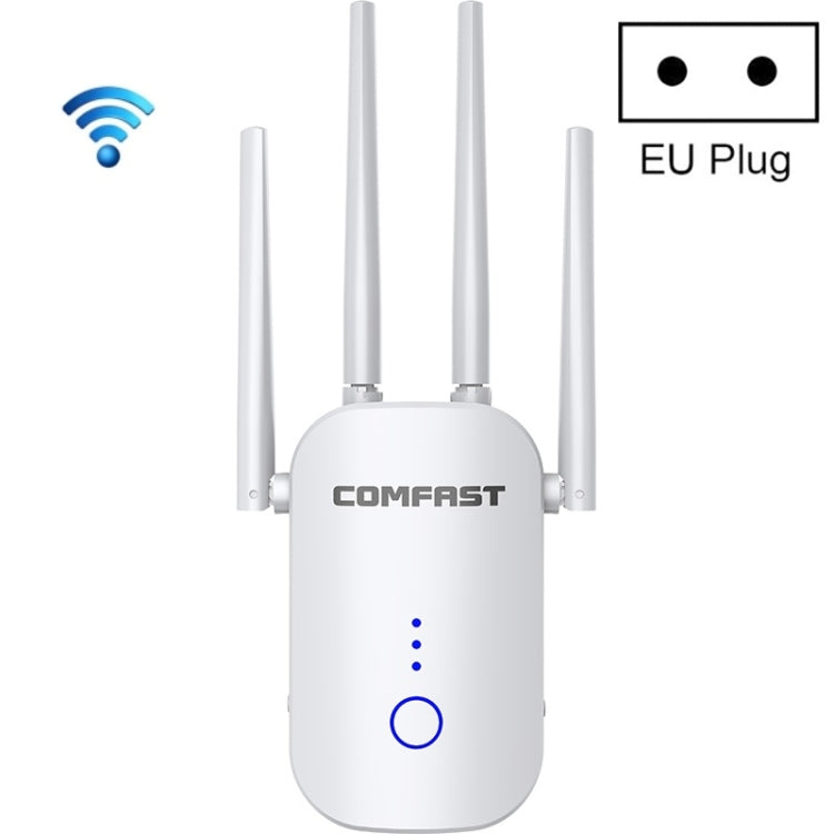 COMFAST CF-WR758AC Ripetitore wireless a doppia frequenza 1200Mbps Amplificatore di segnale WIFI 5.8G, spina CN, TBD05451904, TBD05451904EU, TBD05451904UK