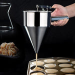 Strumento per palline di polpo Imbuto per palline di pesce Imbuto conico con scarico per salsa al cioccolato, Octopus Balls Drain