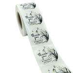 Adesivo sigillante per buste con adesivi floreali da 3 pezzi Etichetta di ringraziamento, K-16-38 Sticker