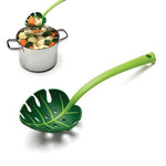 6 pezzi di colino con cucchiaio per noodle a foglia verde, Noodle Spoon