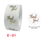 Etichetta decorativa regalo per adesivo abbronzante di ringraziamento da 3 pezzi, dimensioni: 2,5 cm, E-01 Sticker