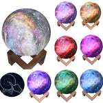 Lampada da tavolo regalo per bambini con lampada lunare 3D. Luce notturna a LED con cielo stellato dipinto, 15cm Touch Control 3-colors 1W, 15cm Pat Control 3-colors 1W, 15cm Remote Control 16-colors 1W, 15cm Touch Control 7-colors 1W                  ...