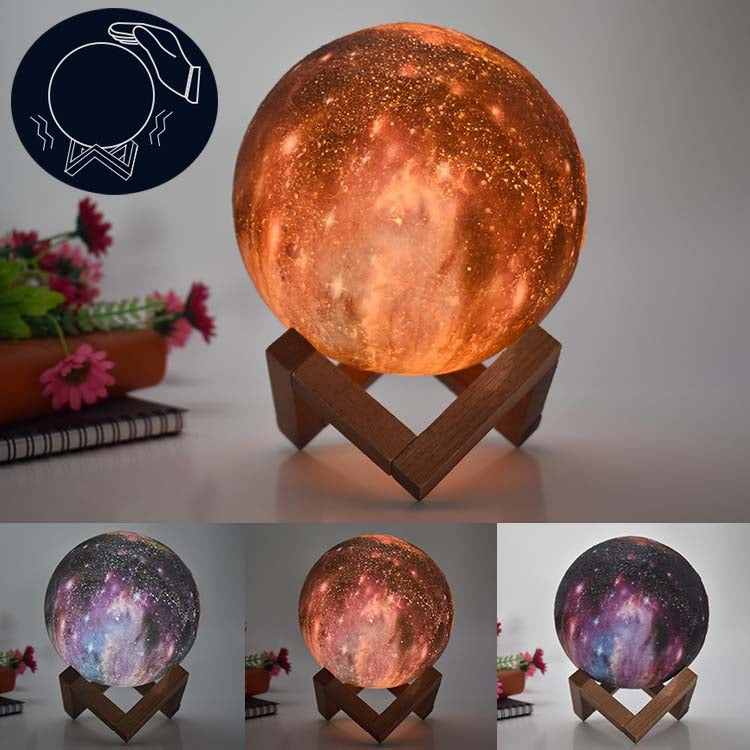 Lampada da tavolo regalo per bambini con lampada lunare 3D. Luce notturna a LED con cielo stellato dipinto, 15cm Touch Control 3-colors 1W, 15cm Pat Control 3-colors 1W, 15cm Remote Control 16-colors 1W, 15cm Touch Control 7-colors 1W                  ...