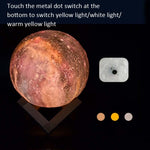 Lampada da tavolo regalo per bambini con lampada lunare 3D. Luce notturna a LED con cielo stellato dipinto, 15cm Touch Control 3-colors 1W, 15cm Pat Control 3-colors 1W, 15cm Remote Control 16-colors 1W, 15cm Touch Control 7-colors 1W                  ...