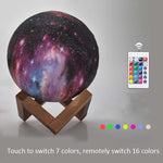 Lampada da tavolo regalo per bambini con lampada lunare 3D. Luce notturna a LED con cielo stellato dipinto, 15cm Touch Control 3-colors 1W, 15cm Pat Control 3-colors 1W, 15cm Remote Control 16-colors 1W, 15cm Touch Control 7-colors 1W                  ...