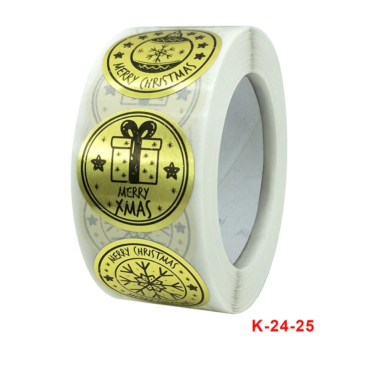 Etichetta adesiva serie regalo decorazione natalizia da 3 pezzi, K-24-25 Sticker