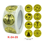 Etichetta adesiva serie regalo decorazione natalizia da 3 pezzi, K-24-25 Sticker