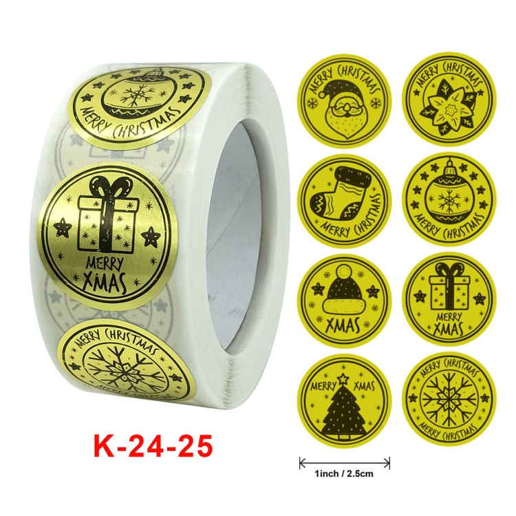 Etichetta adesiva serie regalo decorazione natalizia da 3 pezzi, K-24-25 Sticker