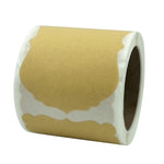 3 adesivi decorativi per etichette natalizie in carta kraft naturale, B-63