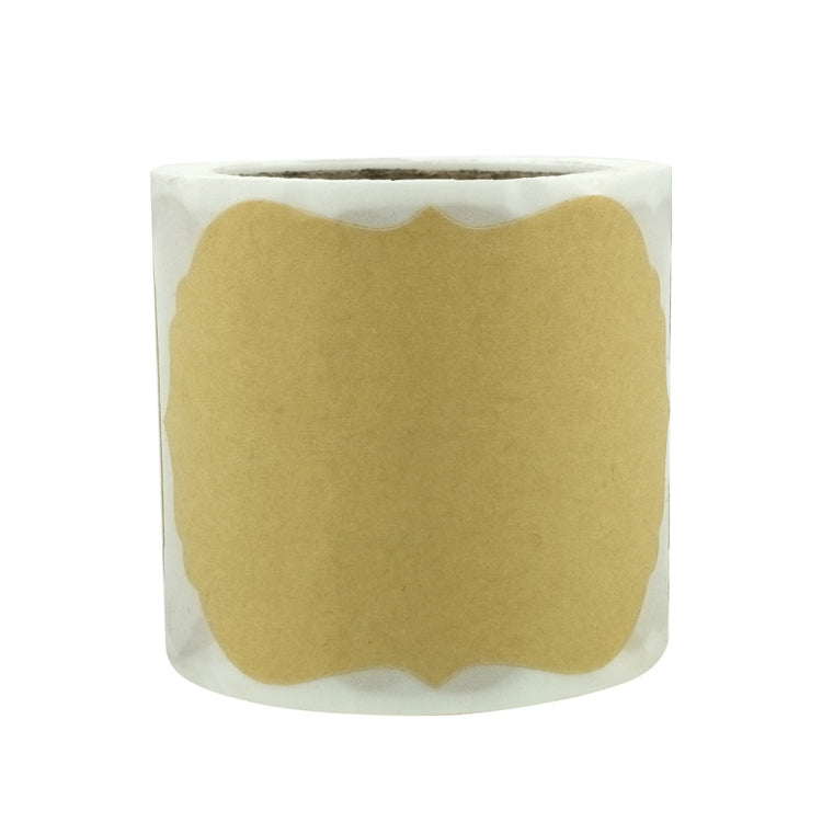 3 adesivi decorativi per etichette natalizie in carta kraft naturale, B-63