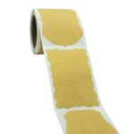 3 adesivi decorativi per etichette natalizie in carta kraft naturale, B-63