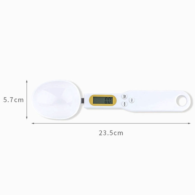 Strumento di misurazione per pesare il cucchiaio dosatore elettronico in ABS, specifica: 500 g/0,1 g, 500g/0.1g ABS White, 500g/0.1g ABS Black, 500g/0.1g White Large Spoon, 500g/0.1g Black Large Spoon
