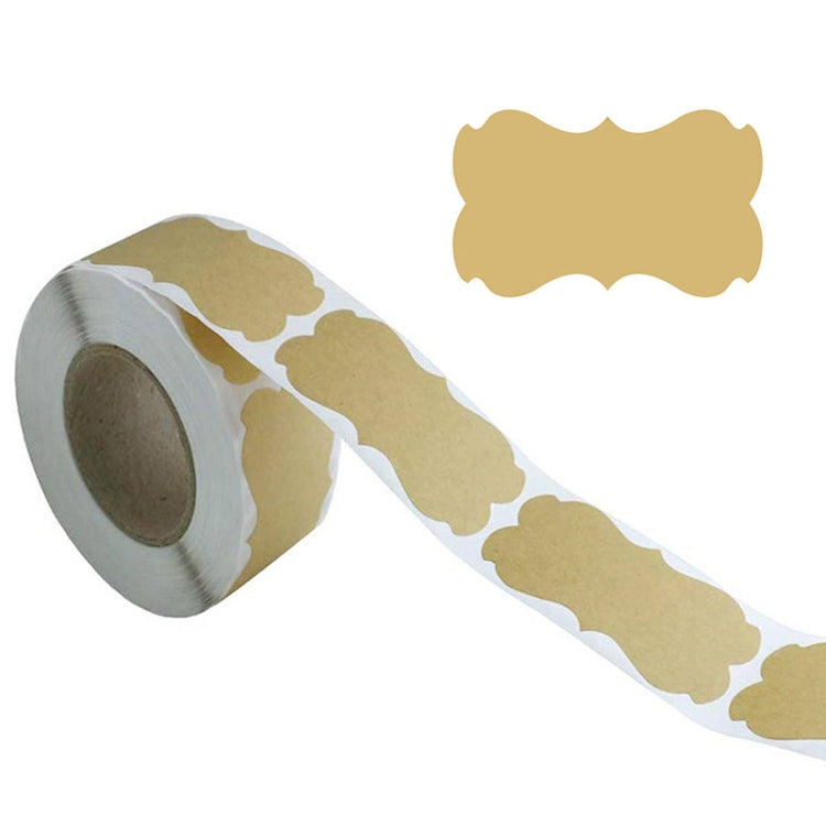 Etichette adesive in carta kraft marrone 3x5 cm 3 pezzi