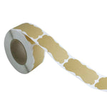 Etichetta adesiva decorativa per regalo in carta kraft marrone naturale da 3 pezzi, B-34, B-35, B-36, B-37