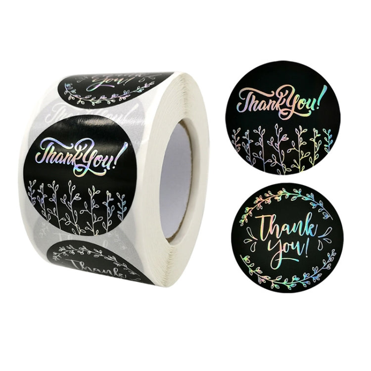 Forniture per imballaggio boutique Adesivi laser rotondi in argento arcobaleno, Silver