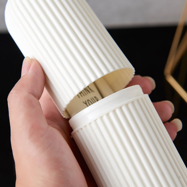 10 pezzi di tazza per lavaggio da viaggio semplice, scatola portaspazzolino portatile, tazza per spazzolatura multifunzionale