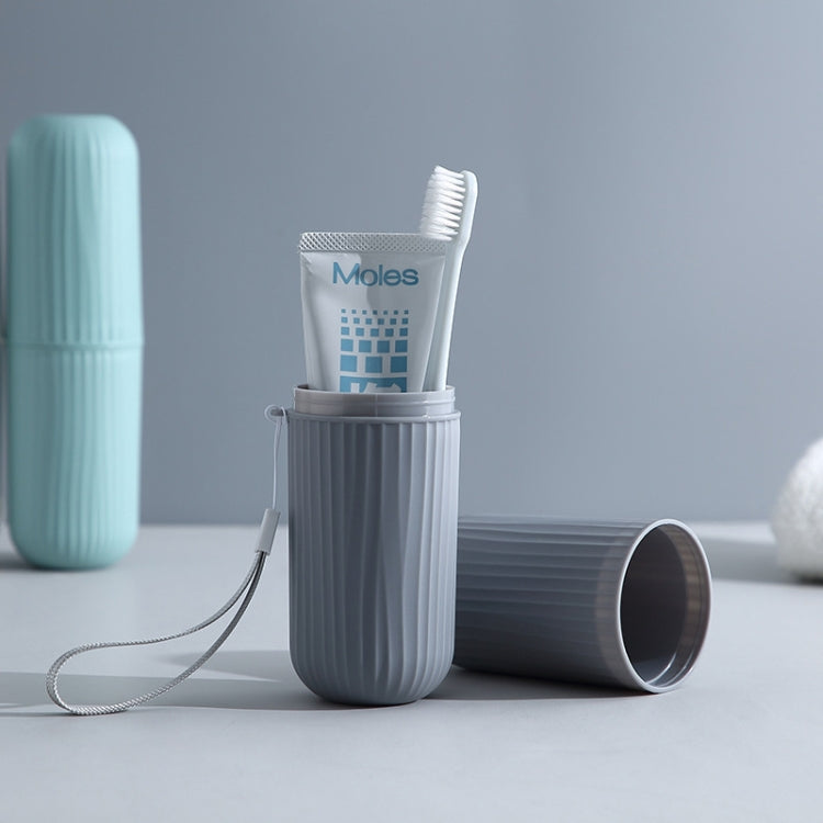 10 pezzi di tazza per lavaggio da viaggio semplice, scatola portaspazzolino portatile, tazza per spazzolatura multifunzionale