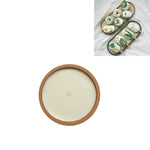 Vassoio portaoggetti da tavolo poco profondo, vassoio per articoli vari, vassoio per esposizione di gioielli, , Oval (Warm Brown), , Triangle (Warm Brown), , Round (Warm Brown), , Oval (Dark Green), , Triangle (Dark Green), , Round (Dark Green)        ...