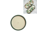Vassoio portaoggetti da tavolo poco profondo, vassoio per articoli vari, vassoio per esposizione di gioielli, , Oval (Warm Brown), , Triangle (Warm Brown), , Round (Warm Brown), , Oval (Dark Green), , Triangle (Dark Green), , Round (Dark Green)        ...