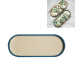 Vassoio portaoggetti da tavolo poco profondo, vassoio per articoli vari, vassoio per esposizione di gioielli, , Oval (Warm Brown), , Triangle (Warm Brown), , Round (Warm Brown), , Oval (Dark Green), , Triangle (Dark Green), , Round (Dark Green)        ...