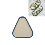 Vassoio portaoggetti da tavolo poco profondo, vassoio per articoli vari, vassoio per esposizione di gioielli, , Oval (Warm Brown), , Triangle (Warm Brown), , Round (Warm Brown), , Oval (Dark Green), , Triangle (Dark Green), , Round (Dark Green)        ...