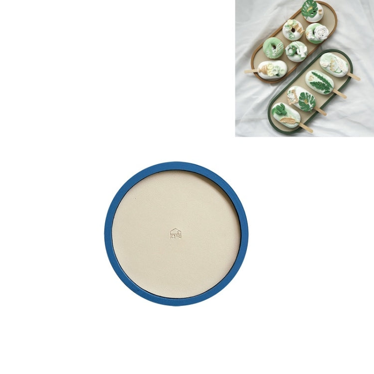 Vassoio portaoggetti da tavolo poco profondo, vassoio per articoli vari, vassoio per esposizione di gioielli, , Oval (Warm Brown), , Triangle (Warm Brown), , Round (Warm Brown), , Oval (Dark Green), , Triangle (Dark Green), , Round (Dark Green)        ...