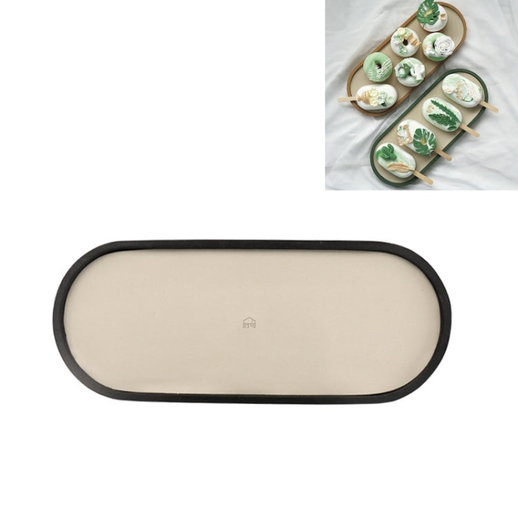 Vassoio portaoggetti da tavolo poco profondo, vassoio per articoli vari, vassoio per esposizione di gioielli, , Oval (Warm Brown), , Triangle (Warm Brown), , Round (Warm Brown), , Oval (Dark Green), , Triangle (Dark Green), , Round (Dark Green)        ...