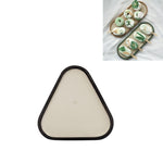 Vassoio portaoggetti da tavolo poco profondo, vassoio per articoli vari, vassoio per esposizione di gioielli, , Oval (Warm Brown), , Triangle (Warm Brown), , Round (Warm Brown), , Oval (Dark Green), , Triangle (Dark Green), , Round (Dark Green)        ...
