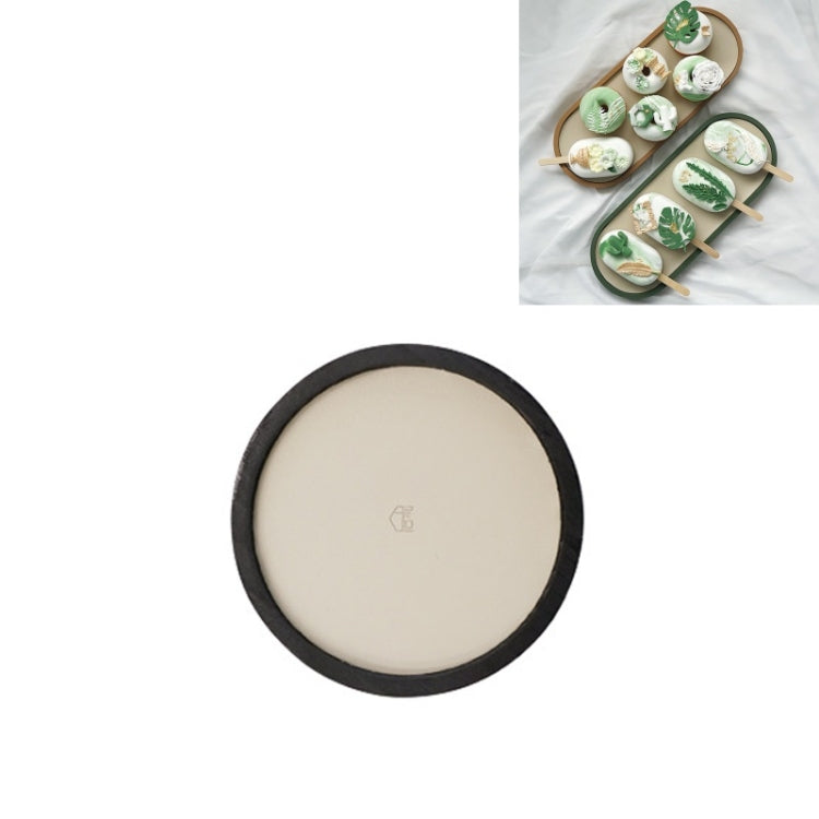 Vassoio portaoggetti da tavolo poco profondo, vassoio per articoli vari, vassoio per esposizione di gioielli, , Oval (Warm Brown), , Triangle (Warm Brown), , Round (Warm Brown), , Oval (Dark Green), , Triangle (Dark Green), , Round (Dark Green)        ...