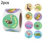 2 adesivi per premi giocattolo per bambini, adesivi per sigillare etichette decorative per cancelleria per ufficio, dimensioni: 3,8 cm / 1,5 pollici, K-33-38, K-34-38