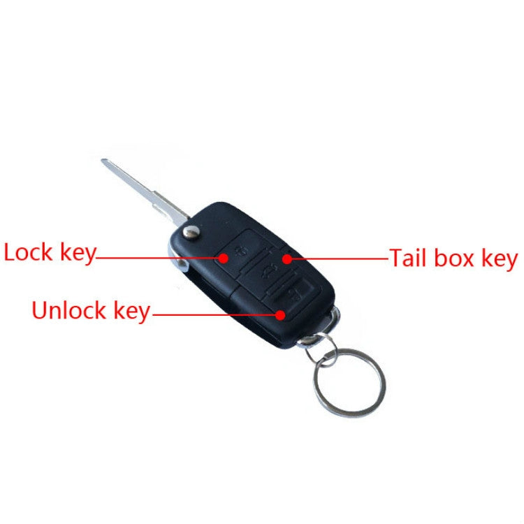Sistema di accesso senza chiave con serratura centralizzata per telecomando per auto da 2 set con motore, altoparlante esterno, doppio messaggio lampeggiante, TSK-409B-T240