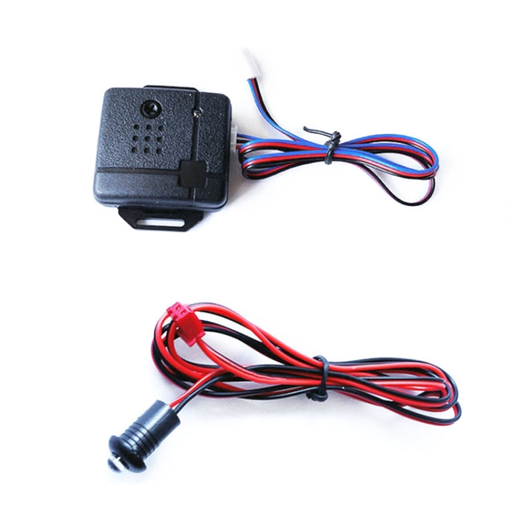 2 Set universale suono e luce allarme per auto 12V sistema di allarme per veicoli telecomando con chiave proiettile, Sound And Light Car Alarm