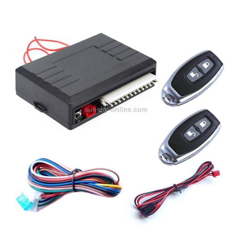 2 set di chiusura centralizzata con telecomando per accesso senza chiave per auto universale con indicatore luminoso e funzione clacson, TSK-405Q/T254