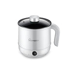 Fornello elettrico multifunzione Mini dormitorio per studenti Cucinare il riso Mescolare friggere Pentola antiaderente, Spina americana 110V, White Manual Single Pot, White Manual Style with Steaming Grid, White Smart Single Pot                        ...