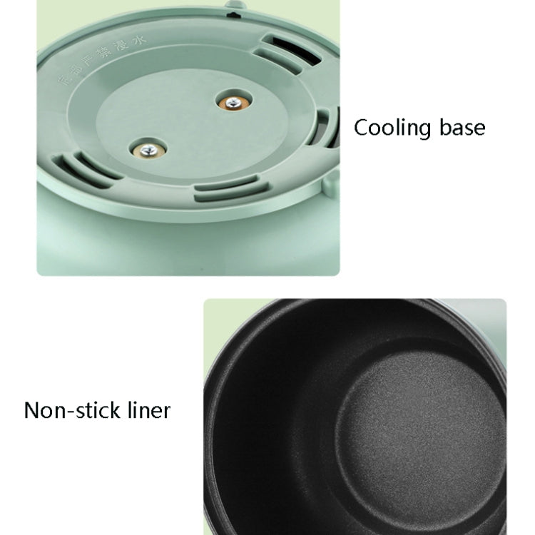 Fornello elettrico multifunzione Mini dormitorio per studenti Cucinare il riso Mescolare friggere Pentola antiaderente, Spina americana 110V, White Manual Single Pot, White Manual Style with Steaming Grid, White Smart Single Pot                        ...