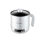Fornello elettrico multifunzione Mini dormitorio per studenti Cucinare il riso Mescolare friggere Pentola antiaderente, Spina americana 110V, White Manual Single Pot, White Manual Style with Steaming Grid, White Smart Single Pot                        ...