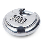 Lucchetto con password in acciaio inossidabile 304 Serratura per porta del cortile esterna impermeabile e antiruggine Serratura per torta rotonda, Password Padlock Round Cake Lock