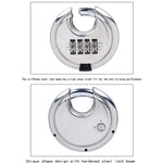 Lucchetto con password in acciaio inossidabile 304 Serratura per porta del cortile esterna impermeabile e antiruggine Serratura per torta rotonda, Password Padlock Round Cake Lock