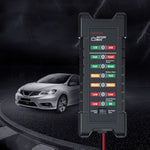 YAWOA BM410 Tester per batteria di accumulo 12V/24V Test di carico LED Tester per batteria per auto intelligente, BM410