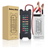 YAWOA BM410 Tester per batteria di accumulo 12V/24V Test di carico LED Tester per batteria per auto intelligente, BM410