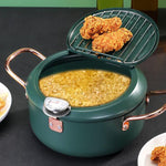 Friggitrice Mini padella antiaderente per uso domestico con controllo della temperatura, 24cm, 20cm