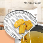 Friggitrice Mini padella antiaderente per uso domestico con controllo della temperatura, 24cm, 20cm