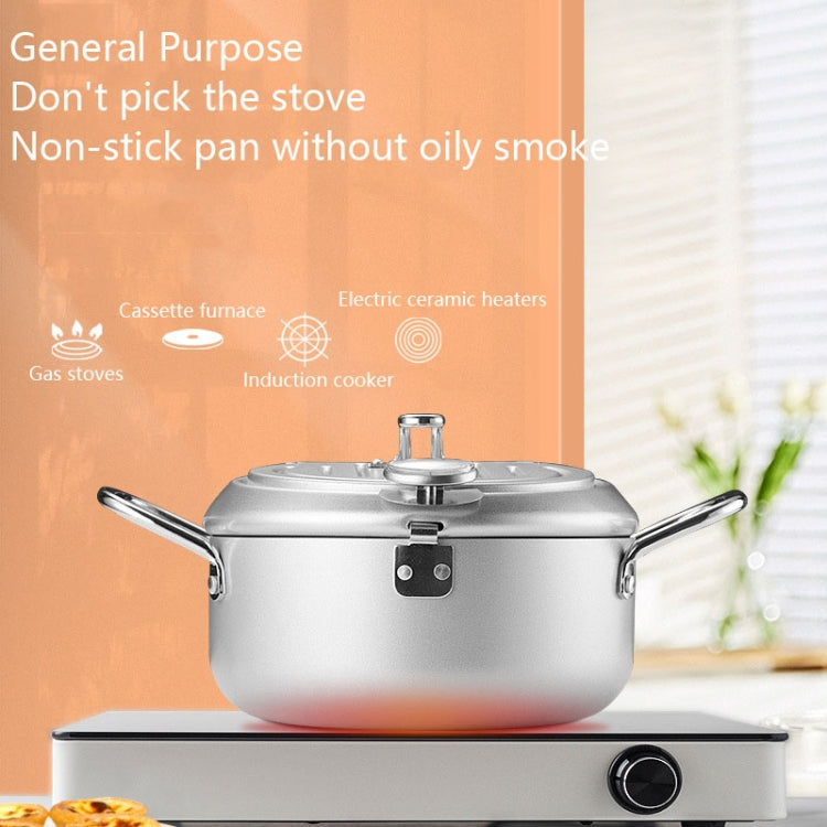 Friggitrice Mini padella antiaderente per uso domestico con controllo della temperatura, 24cm, 20cm